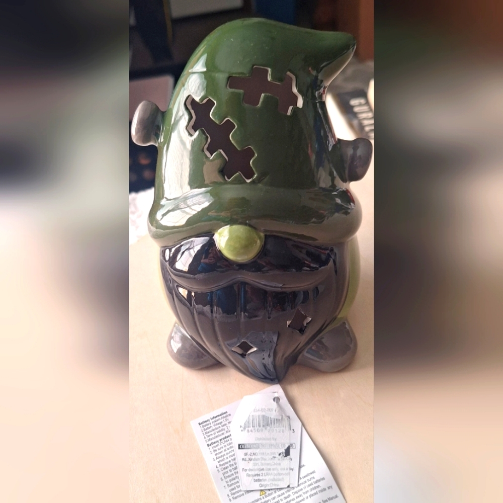 Target Bullseye Playground Light up Ceramic Gnome Frankenstein Halloween, 2023.